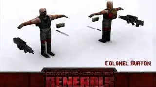 C&C Generals &mdash; Colonel Burton Audio