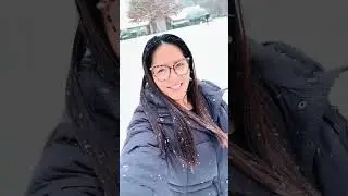 First snow experience - Winter Vlog 2025❄️☃️🇺🇸