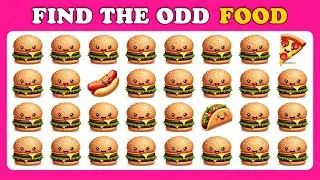 🍔 Find the ODD Emoji &ndash; Junk Food Edition | Can YOU Spot the Odd Snack? | Squizzer Quiz