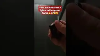 Have you ever seen a lighter with a green flame?🔥😱 #lighters #greenflame #foryou  #neoflame #flame