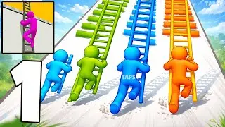🪜Ladder Master Gameplay Walkthrough Part 1 – Build Ladders & Reach the Top! (Android,iOS)
