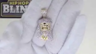 Hip Hop Gold Micro Jesus Pendant | Bling Bling Jewelry