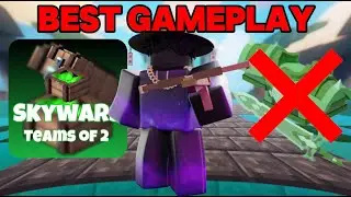 The *BEST* Skywars Gameplay With NO ARMOR AND NO SWORD in ROBLOX Bedwars