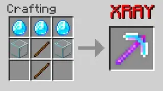 I crafted a secret XRAY PICKAXE in Minecraft UHC...