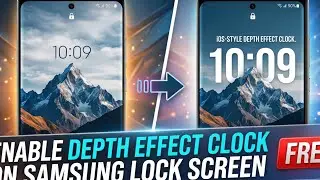 How to get depth effect lock screen like ios on your samsung mobile | Depth effect lock screen 