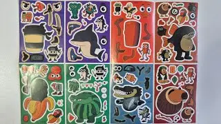 Italian brainrot sticker tungtung sahur papergame #sticker #paper game #tungtung sahur#relaxing #diy
