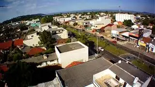 Drone GoCop pousando ap&oacute;s v&ocirc;o de 120mt de altitude
