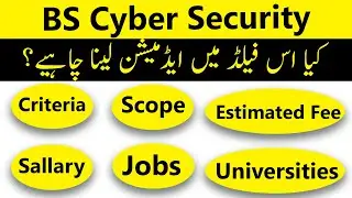 BS Cyber Security in Pakistan: Criteria, Scope, Jobs, Fees & Career Insights