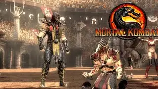 Mortal Kombat 9 прохождение за Скорпиона (medium lvl) subscribes/подписывайтесь