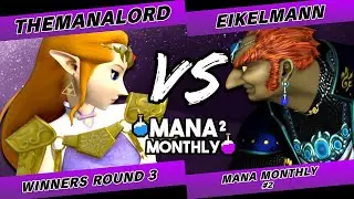 Mana Monthly 2  - TheManaLord (Zelda) vs Eikelmann (Ganondorf) Smash Melee Tournament