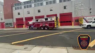 Elizabeth Fire Department (NJ) R-1 Returning back to quarters