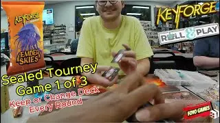 Keyforge - Aember Skies Sealed Tourney - Game 1 of 3