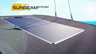 SUNBEAMsystem Carbon Quick Fix Solar panel for Canvas and Bimini video