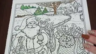 ASMR Christmas Charm Coloring Book 46 - Merry Christmas!!! &hearts;