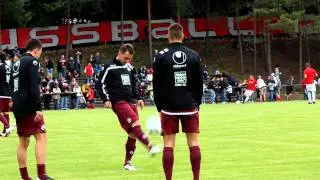 Der 1. FC Kaiserslautern beim Fanspiel in Weilerbach