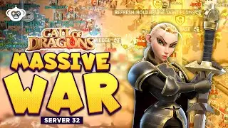 🔥Massive War in Server 32 - Call of Dragons🛡️| Blood Family vs. Dragon Family | 🗡️