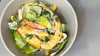 Irresistible summer creamy salad | Delicious Salad Recipe with Nectarine