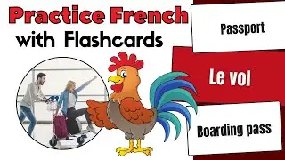 20 French Airport Flashcards: French Vocabulary for Beginners