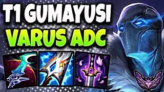 T1 Gumayusi Varus vs Jhin [ ADC ] Lol Korea Master Patch 13.1 ✅