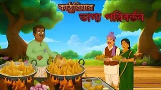 কাঠুরিয়ার ভাগ্য পরিবর্তন || Bangla cartoon Story || Moral Stories In Bangla || New Fairy Tales