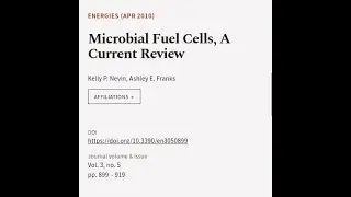Microbial Fuel Cells, A Current Review | RTCL.TV