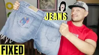 Fix your old jeans in a real quick time! The best trick that never fails😱 Try now