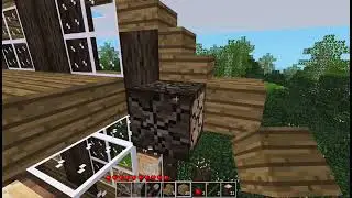 Making the Wooden House From the Minecraft Construction Handbook in Minetest PART 2