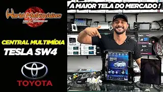 CENTRAL MULTIMÍDIA TESLA PARA TOYOTA SW4! MAIOR TELA DO MERCADO - WORLD MULTIMÍDIAS