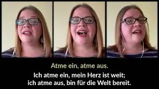 Meditation on Breathing by Sarah Dan Jones with German Lyrics by Friederike 'Rica' Kaufel