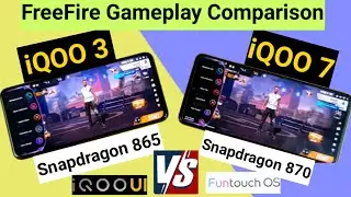 iQOO 7 vs iQOO 3 Freefire Gameplay Comparison snapdragon 860 vs snapdragon 870🔥🔥🔥