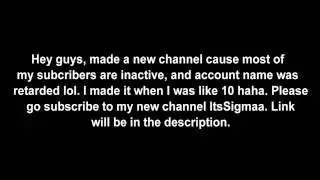 NEW CHANNEL l ItsSigmaa Subscribe it