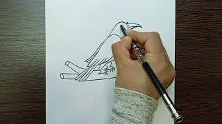  How to Draw a Realistic Crow | Step-by-Step Drawing Tutorial | Как нарисовать ворона 