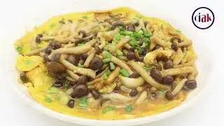 Shimeji mushroom with eggs recipe