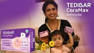 100% Soap-Free Tedibar Ceramax Bathing Bar | Gentle Care with Ceramides & Vitamin E |
