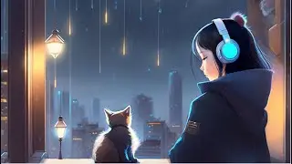 Rainy Rooftop Reverie: Lofi Beats and Contemplative Vibes 🌧️🎶