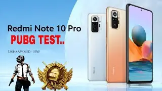 Redmi Note 10 Pro Pubg Test, Heating and Battery Test 🔥 Playgenius
