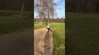 No Practice Today&hellip; Just Fun from a Tough Bunker Lie 😅