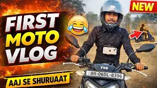 First Vlog Ever 🏍️ | नदी तक की राइड | Ankit Moto Vlogs New Channel First Vlog | नदी के पास मस्ती 😄