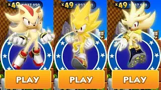 Sonic Dash - Super Silver vs Super Sonic vs Super Shadow All 70 Characters Unlocked All Bosses