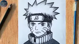 Easy Anime Drawing | How to draw Naruto Uzumaki | Naruto Drawing Tutorial step by step.
