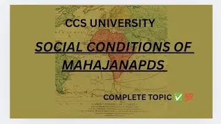 Social conditions of mahajanpad+pyq ( ancient history) exam oriented ✅💯