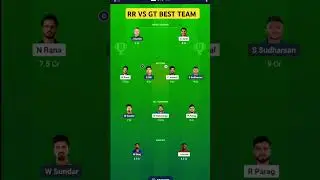 RR VS GT DREAM 11 TEAM PREDICTION | RR VS GT DREAM 11 TEAM #shorts #short #cricket #ipl #sports