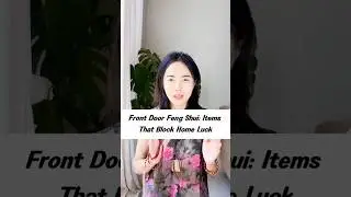 Front door feng shui: items that block home luck! #homefengshui #fengshui #fengshuitips #frontdoor