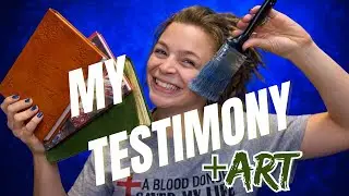A Self Portrait & Me Sharing My TESTIMONY! 🎨✝️