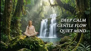 Waterfall Visual Meditation + Vibraphone Ambient Music for a Calm Mind