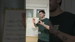Mi rutina de 4 d&iacute;as con frecuencia 2 (as&iacute; la organizo)