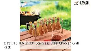 gia'sKITCHEN 25331 Stainless Steel Chicken Grill Rack