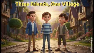 Three Friends, One Village 🌟 | A Heartwarming Kids Story About Friendship & Kindness