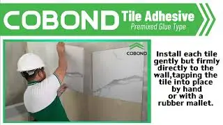 Wall Spot Application using COBOND Premixed Glue Type Tile Adhesive