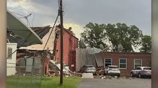 A TV station in Texas was damaged by severe storms over the weekend